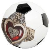 Steampunkherz - Mechanische Liebe Fußball (Dreiviertel)