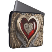 Steampunkherz - Mechanische Liebe Laptopschutzhülle (Vorne Rechts)