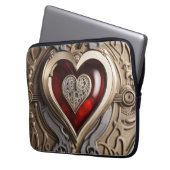 Steampunkherz - Mechanische Liebe Laptopschutzhülle (Vorderseite Links)