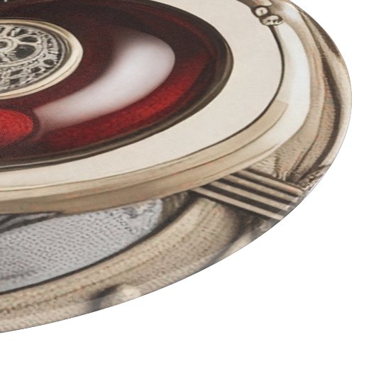 Steampunkherz - Mechanische Liebe Schneidebrett (Ecke)