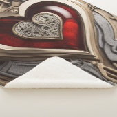 Steampunkherz - Mechanische Liebe Sherpadecke (3/4)