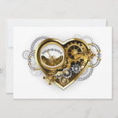 Steampunkherz mit Manometer (Vorderseite)