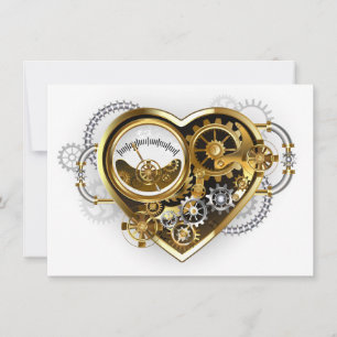 Steampunkherz mit Manometer