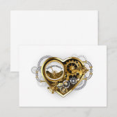 Steampunkherz mit Manometer (Vorne/Hinten)