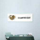 Steampunkherz mit Manometer Banner (Messeveranstaltung)
