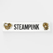 Steampunkherz mit Manometer Banner (Horizontal)