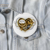 Steampunkherz mit Manometer Button (Beispiel)