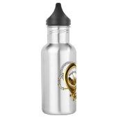 Steampunkherz mit Manometer Edelstahlflasche (Links)