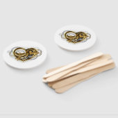 Steampunkherz mit Manometer Fächer (Non-assembled)