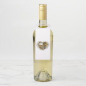 Steampunkherz mit Manometer Flaschenanhänger (Auf Flasche)