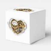 Steampunkherz mit Manometer Geschenkschachtel (Rückseite)