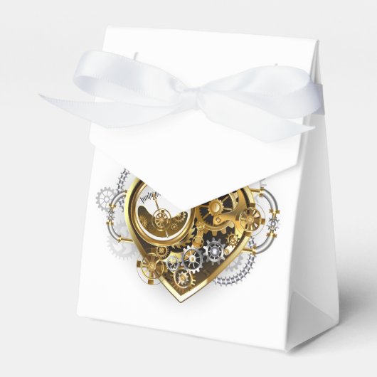 Steampunkherz mit Manometer Geschenkschachtel (Vorderseite)