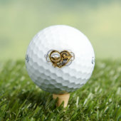 Steampunkherz mit Manometer Golfball (Insitu T-Shirt)
