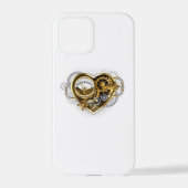 Steampunkherz mit Manometer iPhone Hülle (Rückseite)