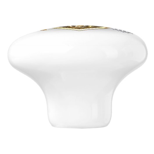 Steampunkherz mit Manometer Keramikknauf (Seitenansicht)