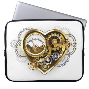 Steampunkherz mit Manometer Laptopschutzhülle