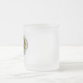 Steampunkherz mit Manometer Mattglastasse (Mittel)