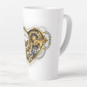 Steampunkherz mit Manometer Milchtasse (Rechte Ecke)