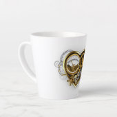 Steampunkherz mit Manometer Milchtasse (Linke Ecke)