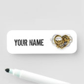 Steampunkherz mit Manometer Namensschild (Beispiel)