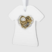 Steampunkherz mit Manometer Ornament (Vorderseite)