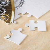 Steampunkherz mit Manometer Puzzle (Seite)