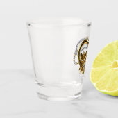 Steampunkherz mit Manometer Schnapsglas (Links)