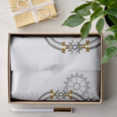 Steampunkherz mit Manometer Seidenpapier (Geschenk)