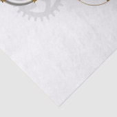 Steampunkherz mit Manometer Seidenpapier (Detail)