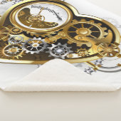 Steampunkherz mit Manometer Sherpadecke (3/4)