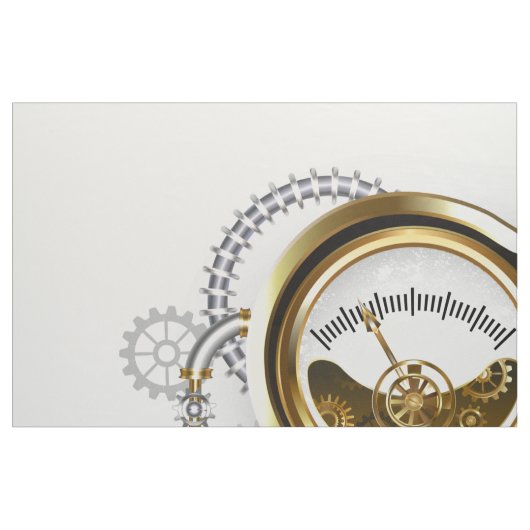 Steampunkherz mit Manometer Stoff (Fat Quarter (45,7 x 55,9 cm))