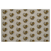 Steampunkherz mit Manometer Stoff (Fat Quarter (45,7 x 55,9 cm))