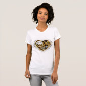 Steampunkherz mit Manometer T-Shirt (Vorne ganz)