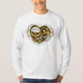 Steampunkherz mit Manometer T-Shirt (Vorderseite)