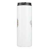 Steampunkherz mit Manometer Thermosbecher (Rückseite)