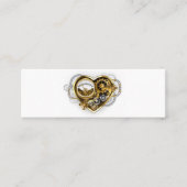 Steampunkherz mit Manometer Treuekarte (Vorderseite)