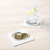 Steampunkherz mit Manometer Untersetzer (Vor Ort)