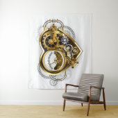 Steampunkherz mit Manometer Wandteppich (Beispiel)
