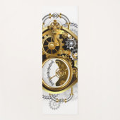 Steampunkherz mit Manometer Yogamatte (Vorderseite)