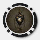 Steampunkherz Pokerchips (Rückseite)