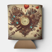 Steampunkherz/Valentinstag Dosenkühler (Rückseite)