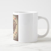 Steampunkherz/Valentinstag Jumbo-Tasse (Rechts)