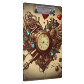 Steampunkherz/Valentinstag Klemmbrett (Rechts)