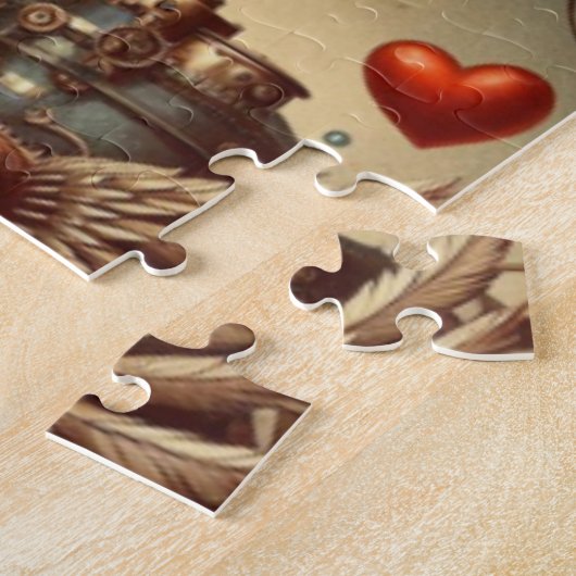 Steampunkherz/Valentinstag Puzzle (Seite)