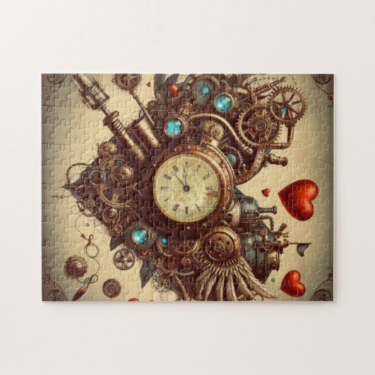 Steampunkherz/Valentinstag Puzzle (Horizontal)