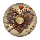 Steampunkherz/Valentinstag Schneidebrett (Vorderseite)