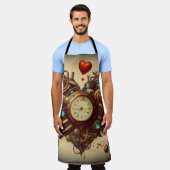 Steampunkherz/Valentinstag Schürze (Getragen)