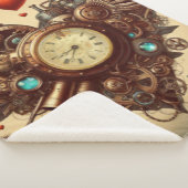 Steampunkherz/Valentinstag Sherpadecke (3/4)