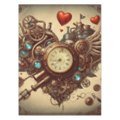Steampunkherz/Valentinstag Tischdecke (Vorderseite)