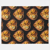 Steampunkherzdecke Fleecedecke (Vorderseite (Horizontal))